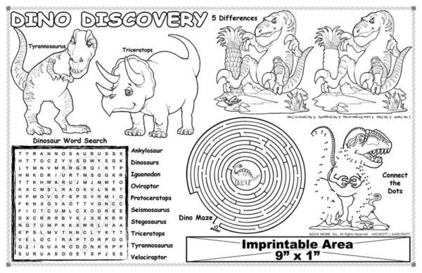 Dinosaurs Coloring Placemat