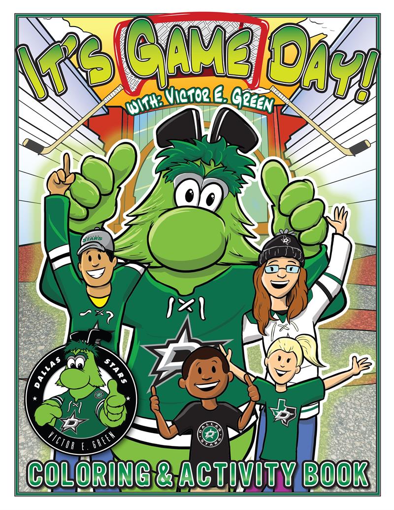 Dallas Stars Coloring Book: It's Game Day! With Victor E. Green Coloring and Activity Book