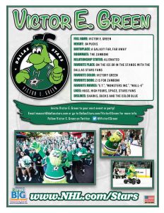 Dallas Stars Coloring Book: It's Game Day! With Victor E. Green Coloring and Activity Book Back Cover