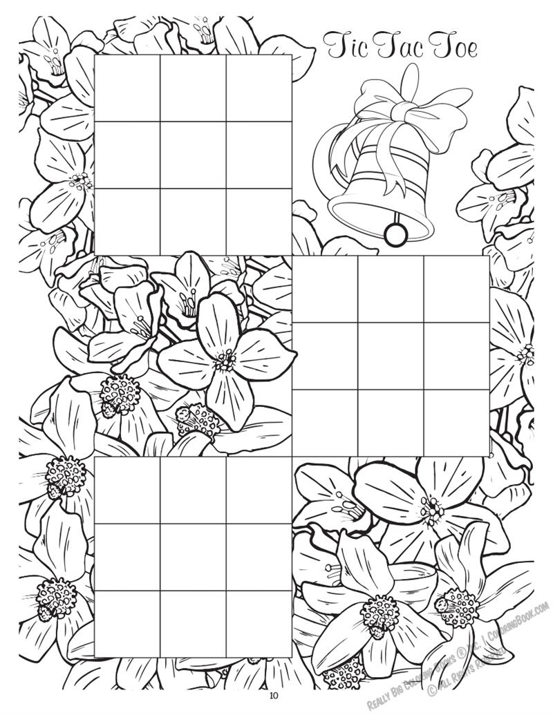 Andrea and Jason Wedding Coloring Page: Tic Tac Toe