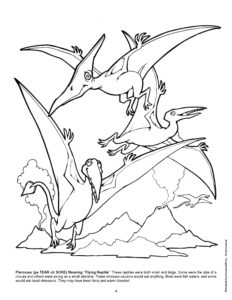 Pterosaur Coloring Page