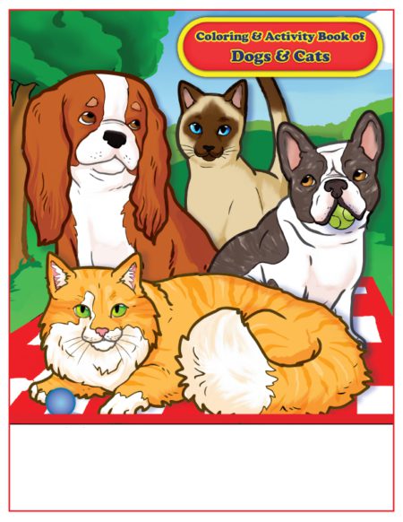 Dogs and Cats Imprint Coloring Book