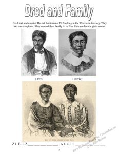 The Dred Scott Heritage Foundation Coloring Page: Dred and Family