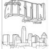 The Driskill Hotel Coloring Page: Greetings from Austin Capitol of Texas