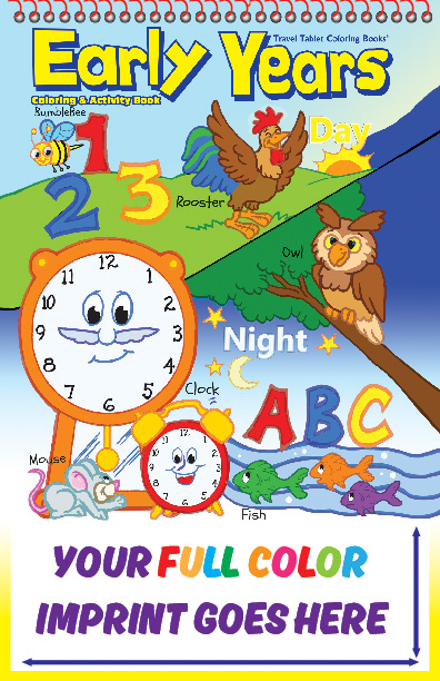 Early Years abc-123 Tablet Imprint Coloring Book.