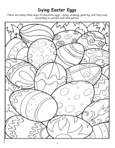 Dying Easter Eggs Coloring Page
