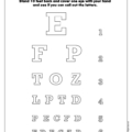 Eye Doctor Eye Chart Coloring Page