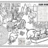 Coloring Placemat Farm Food Fun
