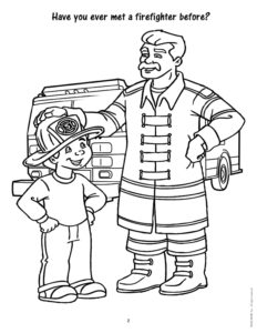 Fire Fighter Coloring Page