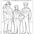 Who are First Responders Coloring Page