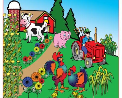 Fun on the Farm Imprint Coloring Book