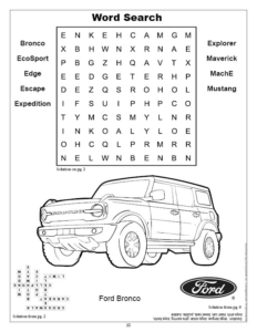 Ford Imprint Coloring and Activity Book