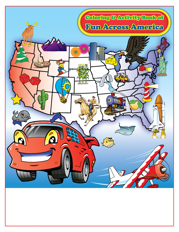 Fun Across America Imprint Coloring Book