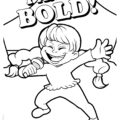Girl Power I Am Bold Coloring Page