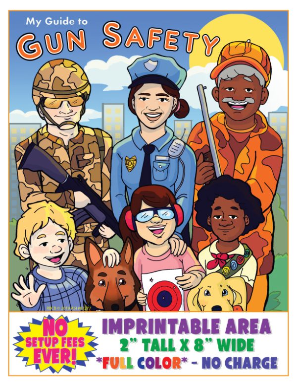 Gun Safety Imprint Coloring Book