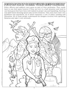 People Who Carry Guns Responsibly Coloring Page