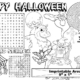 Halloween Coloring Placemat
