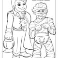 Halloween Costume Coloring Page
