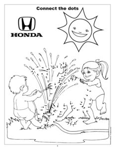 Connect the Dots Infiniti Coloring Page