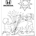 Connect the Dots Honda Coloring Page