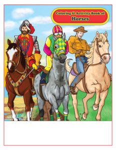 Horses Imprint Coloring Book