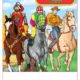 Horses Imprint Coloring Book