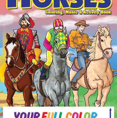 Horses Little Tablet Imprint Coloring Book