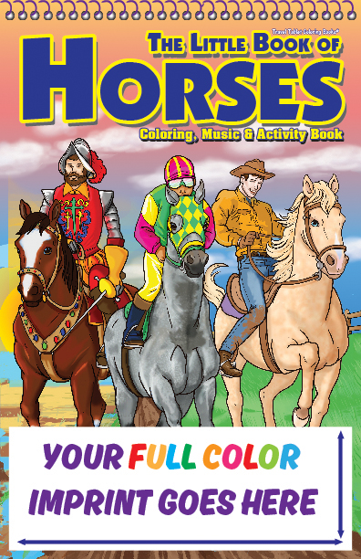 Horses Little Tablet Imprint Coloring Book