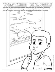 Weather Changes Coloring Page