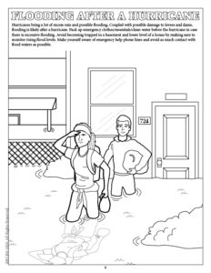 Flooding After a Hurricane Coloring Page