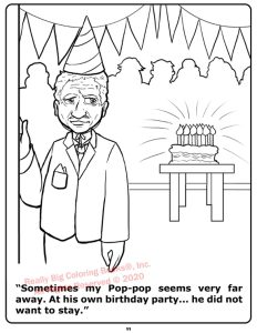 I Am Not Myself Coloring Page: Grandfather seems very far away