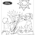 Ford Connect the Dots Coloring Page