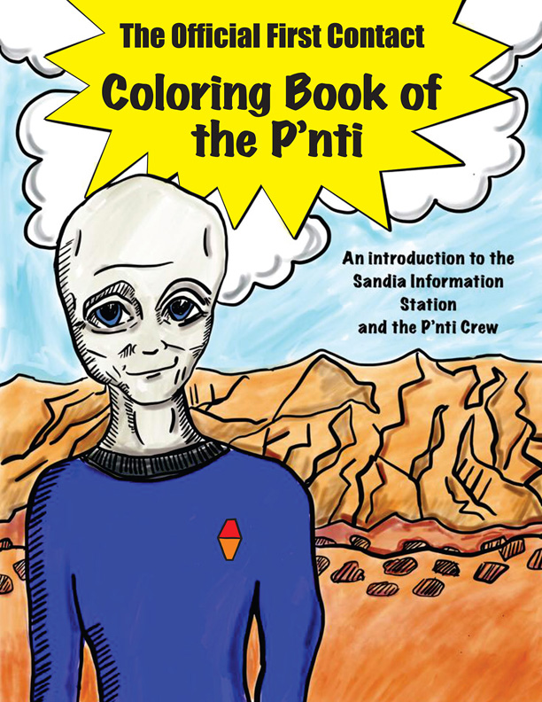 The Infinite Voice Project Official First Contact Coloring Book of the P'nti
