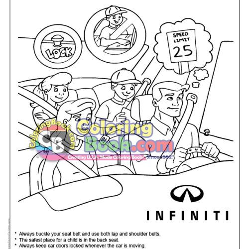 Infiniti Imprintable Coloring and Activity Book
