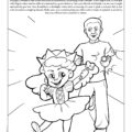 Trick or Treat Safety Pick a Costume Coloring Page