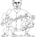 Jackie Robinson Coloring Page