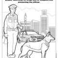 What are Police Dogs and Canine Units Coloring Page