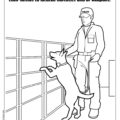 Canine Unit Training Coloring Page