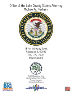 Lake County States Attorney Office Coloring and Activity Book Back Cover