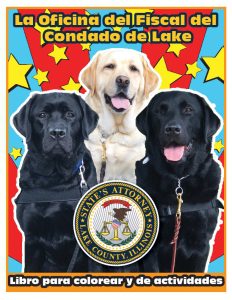 Lake County States Attorney Office Coloring and Activity Book Cover Spanish Language