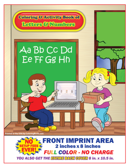 Letters and Numbers Imprint Coloring and Activity Book