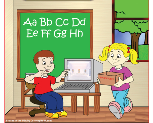 Letters and Numbers Imprint Coloring and Activity Book