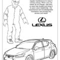 Lexus Service Coloring Page