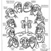 Life of Christ Coloring Page: When Jesus was 30 years olds, he chose 12 disciples to help him with his work.