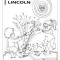 Connect the Dots Lincoln Coloring Page
