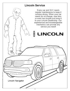 Lincoln Service Coloring Page