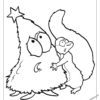 The Littlest Christmas Tree Coloring Page: Douglas and Hilley the Squirrel