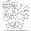 M1 Bank Jr. Banker Learn to Earn Coloring Page: Where Money Comes From