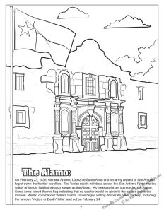 Marriott Hotel San Antonio Rivercenter Coloring Page: The Alamo
