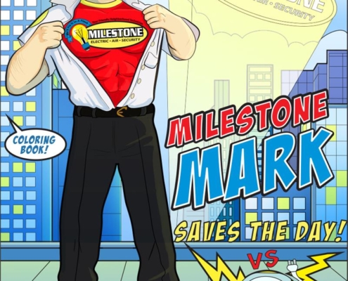 Milestone Electric Air Security Coloring and Activity Book - Milestone Mark Saves the Day